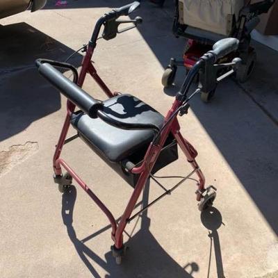 Walker and Assorted Medical Supplies