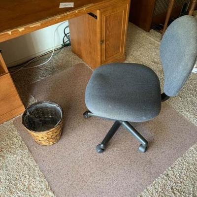 Office Chair with Plastic Mat