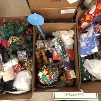 Three Boxes of Surprise Christmas Decorations