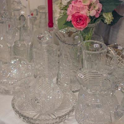 Loads of vintage and antique lead crystal!