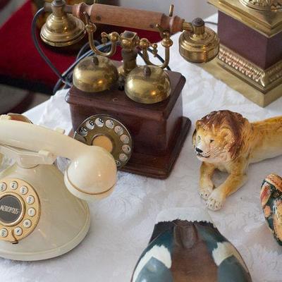 Antique and vintage phones.