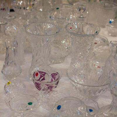 Loads of vintage and antique lead crystal!