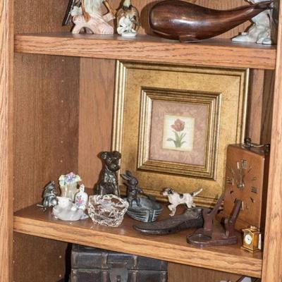 Oak bookcase.