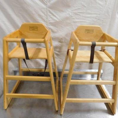 2 Wood High Chairs