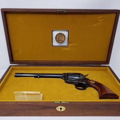 #142: Colt Single Action Army 1871-1971 NRA Centennial .45 Cal Revolver with Case
Serial Number: NRA85 Barrel Length: 7.5