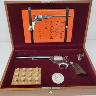 #135: Colt Col. Sam Colt Commemorative Single Action Army .45 Revolver with Case
Serial Number: 3158SC
Barrel Length: 7.5