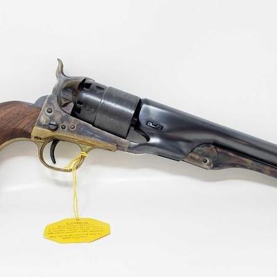 #104: Colt 1860 Army Model F1200 Black Powder Revolver, Original Box, Never Fired
Serial Number: 205852
Barrel Length: 8