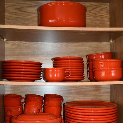 Waechtersbach West Germany Red dishes