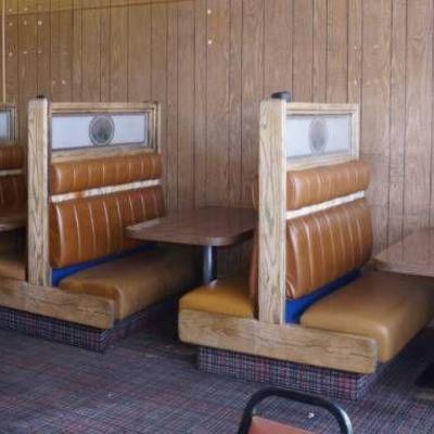 Lot of Restaurant Booths with Tables