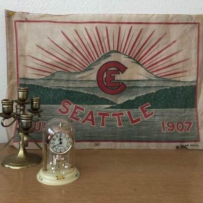 Antique Linen Flag 1907 Seattle