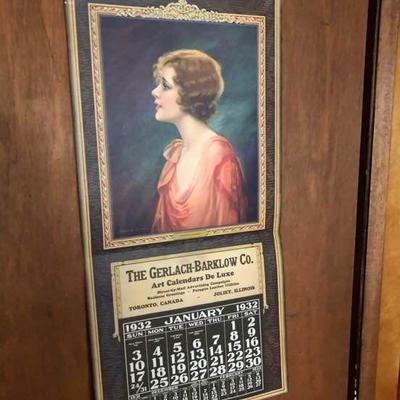 Vintage 1932 Calendar Selection
