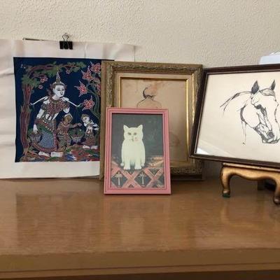 A collection of wall art