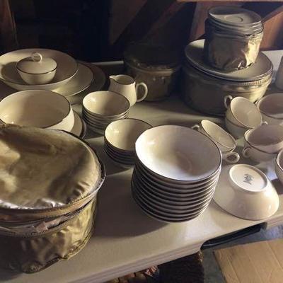 Noritake White Ivory China Set