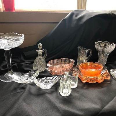 Pink and Orange glass