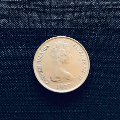 1977 Cayman Islands 25 Cents $1.50