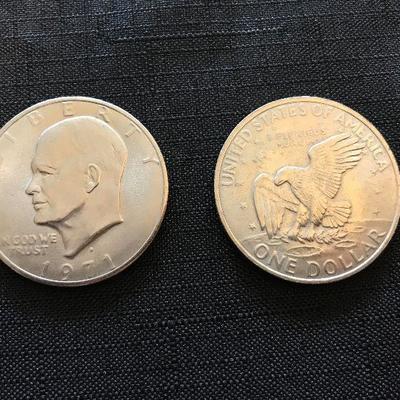 1971 Eisenhower Dollar $10 each