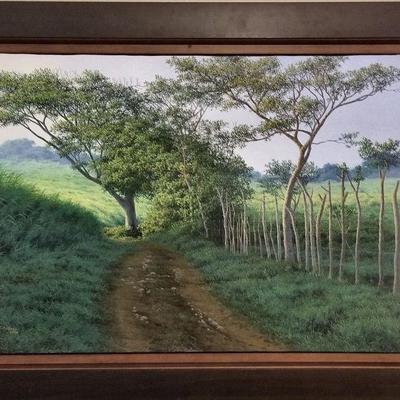 "Camino en Sombra" (Path in Shade) by Ismael A. Abreu. Oil on Canvas. Original and signed. Estate sale price: $3,495
Gorgeous...