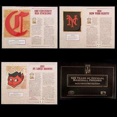 MLB Cooperston Collection Patches @ $28.  
1969 Cincinnati Red Stockings, 1934 New York Giants and 1953 St. Louis Browns. 
MLB Cooperston...