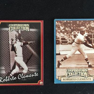 Various Roberto Clemente trading cards. All at $5 each.