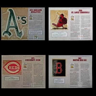 MLB Cooperston Collection Patches @ $28 each.  
1973 Oakland Athletics, 1956 St. Louis Cardinals, 1975 Cincinnati Reds, and 1967 Boston...