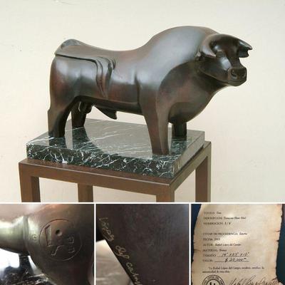 "Toro" (Bull) by Rafael Lopez Del Campo. Limited edition, 5 of 8. Signed and certified. Estate sale price: $9,950

Bronze...