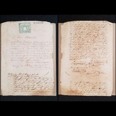 Detailed law suit filed in Utuado, Puerto Rico year 1886  Estate sale price: $350