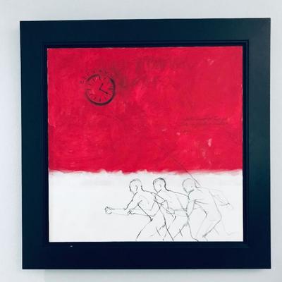 "El Esclavo del Tiempo" by Edwin Guevarez. Original oil on canvas. Estate sale price: $3,250
Inspired by the owner of the...
