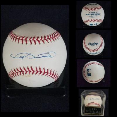 Signed baseball by GARY SHEFFIELD.  It also comes with an acrylic case.  Estate sale price: $145
Gary Antonian Sheffield is an American...