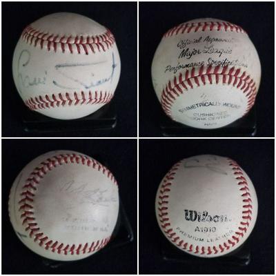 Signed baseball. Luis Tiant. Estate sale price: $60