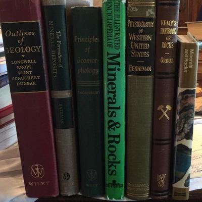 Geology books. $5 - $25 each.