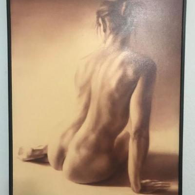 "Based in Wine" Oil painting by Jennifer Gray. Original cost: $1,200. Includes certificate of authenticity. Estate sale price:...