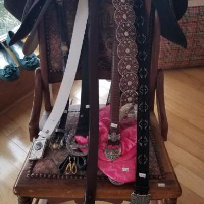 Belts and hats from $3 to $20