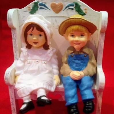 Hallmark keepsake Christmas Ornament "Our little Blessings Brother & Sister" 1995.   $6.00