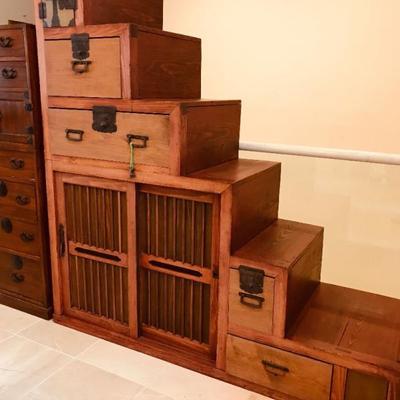Original Japanese step Tansu. $1,950