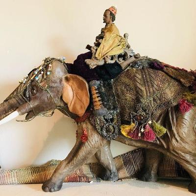 Rare (large) 22" Dept 56 Wiseman on Elephant. $400