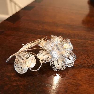 All jewelry reviewed and detailed by Jewelry Appraiser: STERLING SILVER PIN. $38