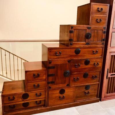 Original Japanese Step Tansu. $1,950
