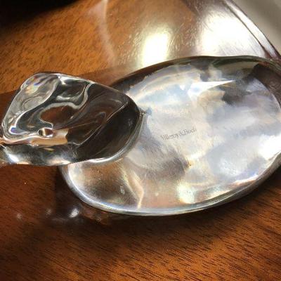 Villeroy & Boch crystal duck. $25