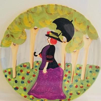 Sara hand painted plate made in Italy.