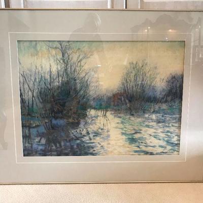 Large (45" wide x 36" tall) original pastel painting by Su Allen. Su Allen is a local Texas artist. In college Suâ€™s heart...