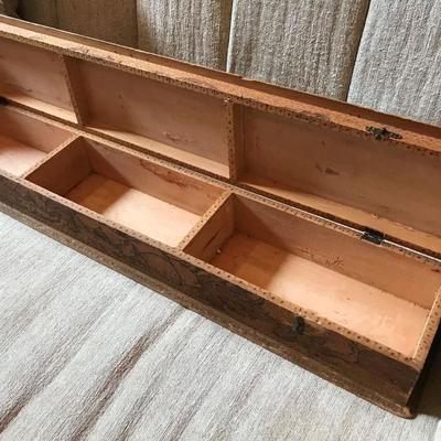 Antique wood dresser box. Circa 1900. $40