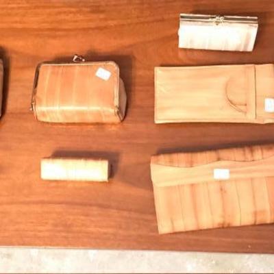 Variety of authentic eel skin accessories ... lusciously soft ...