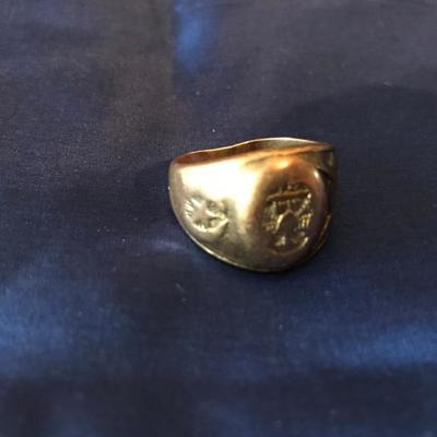 Men's Army ring 10K by Elliott (19.82 g): $650