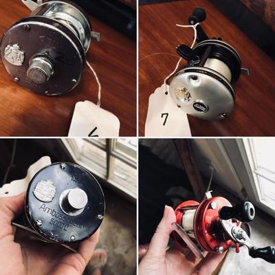 Bait casting reels. 10 reels available. $25 to 40 each.