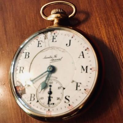 1922 railroad watch. Illinois Watch Co. Model: Santa Fe special. 21 jewels. Adjusted. Balance whell looks good, Good operating watch....