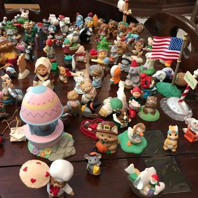 Almost 200 miniature Hallmark collectibles.