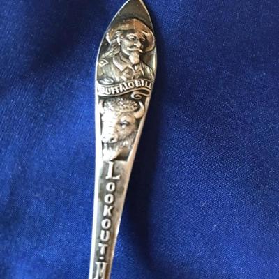 Over 25 sterling silver souvenir spoons from Europe, Canada and U.S.