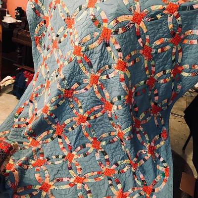 Hand-made hand-stitched quilt blankets (full/queen). Eight (8) different ones.