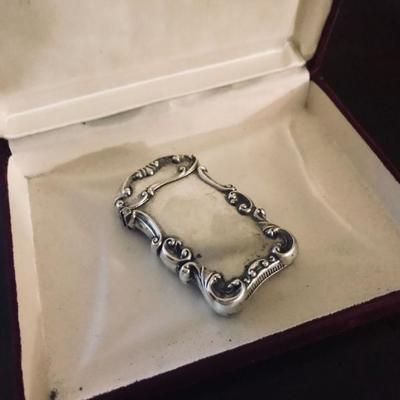 Sterling match saver. $100