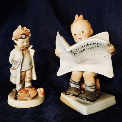 Hummel figurines. [left] $22 .... [right] $200 (rare)